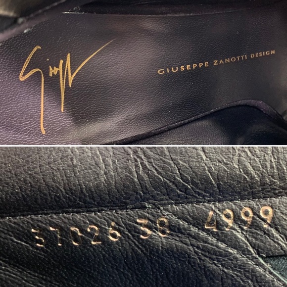 Giuseppe Zanotti Alien Boots Booties Black Suede Open Toe Cut Out - Picture 9 of 13